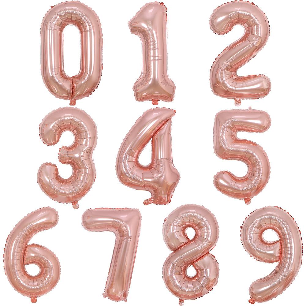 32寸数字-玫瑰金瘦版