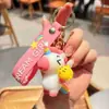 Lindo y Divertido Llavero de Dibujos Animados de Resina con Diseños de Pájaro Gugu y Unicornio para Coches, Mochilas, Llaveros de Muñeca y Colgantes Decorativos