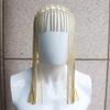 AliExpress transfronterizo nuevos accesorios moda personalizada pedrería diadema de borla larga tocado accesorios europeos y americanos mujeres Venta al por mayor