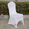Funda elástica para silla, suministro directo de fábrica, funda para silla de boda de calidad, funda elástica blanca para silla, funda para silla de banquete de hotel.