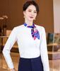 Camisa branca feminina de manga comprida primavera e outono profissional formal roupa de trabalho 2023 nova roupa de trabalho Camisa branca slim fit para terno