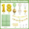 Paquete de Banderín con Bandera de Globo Digital Verde Oliva Nuevo de 32 Pulgadas Transfronterizo Decoración para Fiesta de Cumpleaños de Niños y Adultos
