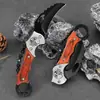 Comercio Exterior Cuchillo de Fruta Plegable Portátil de Acero Inoxidable para Exteriores con Hoja Curva Afilada Alta Dureza Mini Cuchillo Llavero Regalo