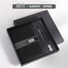 Traje de caja de regalo para cuaderno de negocios, bloc de notas de superficie suave personalizado con logotipo, juego de taza térmica con unidad USB, regalo para actividad