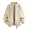 Suéter cárdigan de moda para hombre con cuello alto, con diseño de doble cremallera, moderno para otoño e invierno, nueva temporada 2026 prenda exterior tejida para hombre, ropa casual