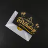 Tarjetas de felicitación con sello dorado, pequeños regalos creativos de cumpleaños, invitaciones de agradecimiento y bendición, regalos hechos a mano para vacaciones DIY para que los estudiantes se los den a los maestros