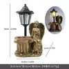 Nuevo producto transfronterizo: Adorno de Hada Flor Angelical, luz solar para jardín exterior, estatua decorativa para paisajismo de jardín, producto artesanal