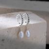 Joyería Yuebao Plata Esterlina S925 Perla de Agua Dulce Moda Retro Aretes Torcidos Aretes Elegantes de Moda