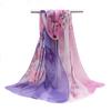 Novo Lenço de Flor de Pega-Pega Primavera e Outono Chiffon Seda Estampada Venda por Atacado