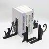 Soportes para Libros Metálicos con Forma de Gato, Soportes Gruesos para Libros para Sala de Estudio, Escritorio de Oficina, Decoración de Estantería, Artículos de Papelería, Regalos para la Temporada de Vuelta a Clases, Venta al por Mayor