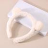 Diadema de oso de fresa linda de celebridad de internet para niñas, máscara de maquillaje, lavado facial, banda para el cabello, diadema de copa alta para el cráneo, accesorios para el cabello