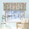 1 pieza cortina corta con patrón floral cortina de cocina media cortina decoración transfronteriza decoración para ventana pequeña poliéster algodón