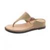 Chanclas Casuales de Suela Gruesa Zapatos de Hada para Uso al Aire Libre Nuevo Verano 2026 Sandalias de Tira Negra