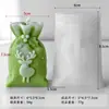 Bolsa de Regalo de Navidad Jiahuimei Adornos de Velas Molde de Silicona DIY Decoraciones Navideñas Herramientas de Molienda de Aromaterapia Hechas a Mano