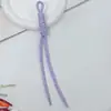 Nova Corda Trançada de Nylon Joias Feitas à Mão DIY Pingente Rosa Chaveiro de Corda de Nylon Decoração Pendurada Acessórios de Corda