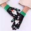 Guantes de Invierno Rojos de Punto Cálidos con Pantalla Táctil, Lindos para Niños, Niñas, Estudiantes, Vacaciones, Navidad, Regalo para Personas Mayores