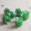 9 * 10mm verde seco através do orifício Lily pingente DIY brincos pulseira colar acessórios