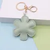 Ins Llavero de Piel Gamuzada Estilo Coreano Pétalo Colgante para Lanyard de Teléfono Móvil Decoración de Bolso Adorno Colgante Cadena de Mochila