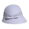 Rongmei 2026 Nuevo Sombrero Clásico Hepburn Transfronterizo con Ala Curva, Sombrero de Mezcla de Seda y Lana, Elegante Sombrero de Estilo Francés