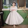 Vestido Elegante de Noche para Niña, Dama de Boda, Vestido de Princesa para Niña Pequeña, Vestido de Anfitriona para Presentación de Piano, Mangas Largas