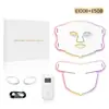 Dispositivo de Máscara de Fótons LED Luz Vermelha e Azul Silicone Máscara de Beleza Dispositivo Clareamento Fóton Rejuvenescimento Dispositivo Eletrônico de Beleza