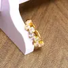 Anillo Geométrico de Mariposa de Lujo Ligero Vintage con Circonita de Diamante Completo Ajustable Diseño de Nicho Estilo Ins Anillo de Moda