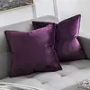 Directo de fábrica terciopelo simple color sólido almohada funda de almohada almohada de cama cojín de borde para sofá dormitorio