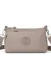 Bolso Cruzado de Moda Ligero de Múltiples Capas para Viaje para Mujer, Color Sólido Portátil de Nylon Azul Versátil Casual para Hombro