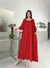 Vestido de Algodão Casual Europeu e Americano Transfronteiriço Plus Size Feminino de Caimento Solto para Férias na Praia de Verão, Adequado para Mulheres Plus Size e Grávidas