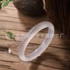 Pulsera de calcedonia blanca hielo natural pulsera de ágata helada lichi pulsera de jade caballo oro champán moda temperamento pulsera de calcedonia