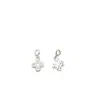 Plata de ley S925 microincrustaciones accesorios corona de circonita colgante espaciador de agujero grande DIY pulsera collar colgante accesorios de plata
