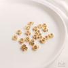Paquete de Oro Chapado de 14K Color Oro Real Perforado Accesorios de Joyería de Peces Pulsera Pequeña de Peces Colgante de Cuentas Cadena para Joyería DIY