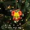 Decoración navideña colgantes pequeños, adornos navideños transfronterizos, adornos colgantes de pentagrama mini, arreglos para ambiente festivo