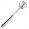 Herramientas para Hornear Batidor de Acero Inoxidable Batidora Espesa Batidor Semi-Automático Batidor Manual Mini Batidor de Silicona