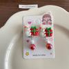 Dibujos Animados Lindo Navidad Clip para la Oreja Niña Aretes Combinables Sin Aretes para Ancianos Alce Niños Joyería para Bebé