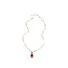 Collar de Transferencia de la Suerte con Colgante de Zorro Rojo Retro Estilo Chino para Mujer, Cadena de Lana Micro de Clavícula Alta Combinable