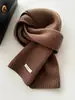 Cachecol de Lã 100% Tricotado para Mulheres no Outono e Inverno, Cachecol Versátil e Quente de Caxemira Australiana para Homens, Atacado