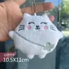 Libro Rojo Pequeño Suave y Lindo Mismo Estilo Lindo Alto Valor Chirriante Colgante de Peluche Conejo Llavero Trébol de la Suerte Gato