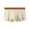 Ropa interior de algodón puro para hombre con forro interior antibacteriano, Algodón de fibra larga Xinjiang 60S, Cintura elástica de talle medio, Calzoncillos bóxer transpirables y suaves
