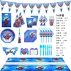 Comércio Exterior Homem-Aranha Festa de Aniversário Pratos e Copos de Papel Homem-Aranha Conjunto de Louça para Festa Homem-Aranha Fábrica de Suprimentos de Aniversário Amazon
