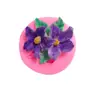 Molde pequeño paralelo con forma de Tilín de silicona líquida, herramienta DIY para fondant y arcilla blanda A020