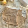 Ropa interior sin marcas de seda helada para niña, cómoda con estampado para mujer, entrepierna de algodón, cómoda, de cintura media, ropa interior para estudiante, nuevo producto de primavera y verano