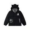 Chaqueta de Algodón con Bordado de Cachorro Lindo, Falsa de Dos Piezas, para Hombres y Mujeres, Nueva Invierno 2025, con Capucha, Chaqueta Tipo Pan, Holgada