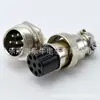 Soquete de Aviação Le Niu Plug GX16 Plug DF16 Macho Assento Macho M16 Conjunto de Soquete e Plug de Painel de 4 Pinos