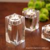 Suporte de vela de cristal estilo europeu decoração de casa moderna sala modelo conjunto suave ornamentos para proposta romântica frete grátis