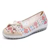 Zapatos de Tela de Verano Old Beijing para Mujer, Zapatos de Malla con Diseño Hueco, Zapatos Transpirables para Mamá, Zapatos Planos y Cómodos sin Cordones, Versátiles