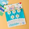 Vela Decorativa para Pastel de Repostería Coreana Ins Vintage Amor Sonriente Hilo Vela de Oso Adornos de Postre de Cumpleaños