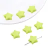 Contas Acrílicas Cor Sólida Estrela de Cinco Pontas Contas Espalhadas Feito à Mão DIY Joias Pulseira Colar de Contas Acessórios Material para Corrente de Celular
