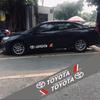 Pegatina Deportiva para Puerta de Coche Cubierta de Rasguño para Carrocería Tira Larga Decorativa para Faldón Lateral Pegatina de Modificación Tira de Color Floral Pegatina para Línea de Cintura