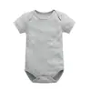 Macacão Curto para Bebê Roupa de Engatinhar Body Cor Sólida Foto Lua Cheia Macacão Triângulo Estilo Verão Roupas para Foto de Cem Dias do Bebê